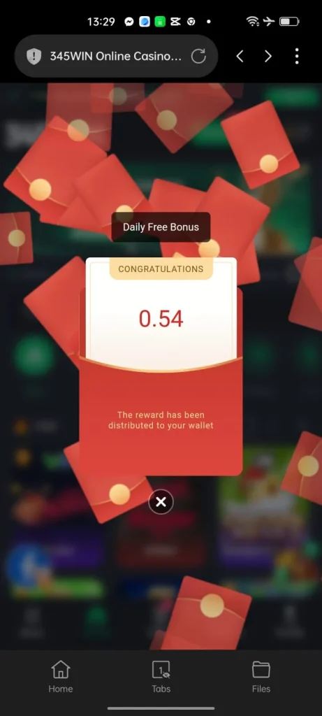 345Win Game Red Envelopes