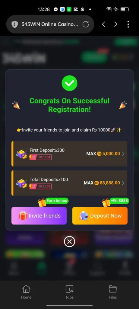 345Win Game Register