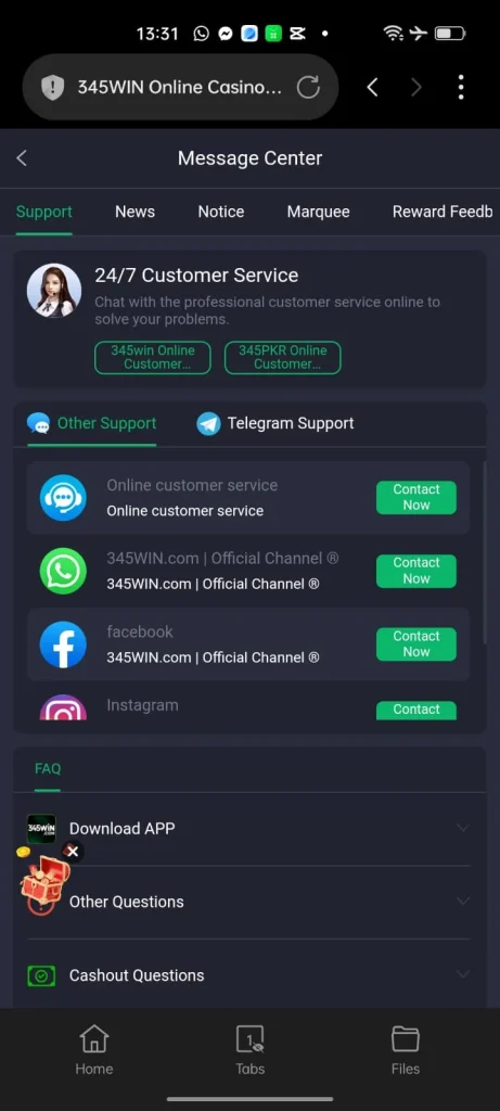 345Win Game banner 1